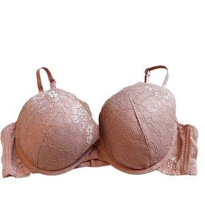 PEACH JOHN Girls Japanese Lavender Pink Push Up Lace Bra 36D/E80